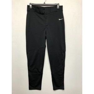 NWT Nike Men Baseball Engineered Polyester Pants Size Large Black M101 -18